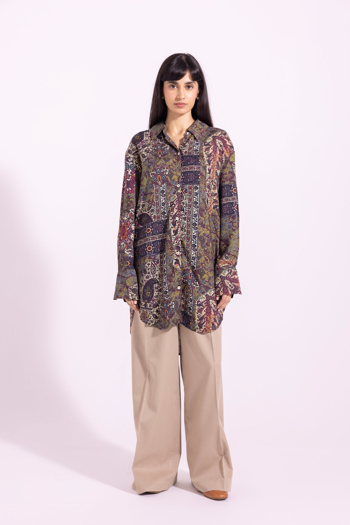 Ethnic - PRINTED SHIRT (E1263/108/128)