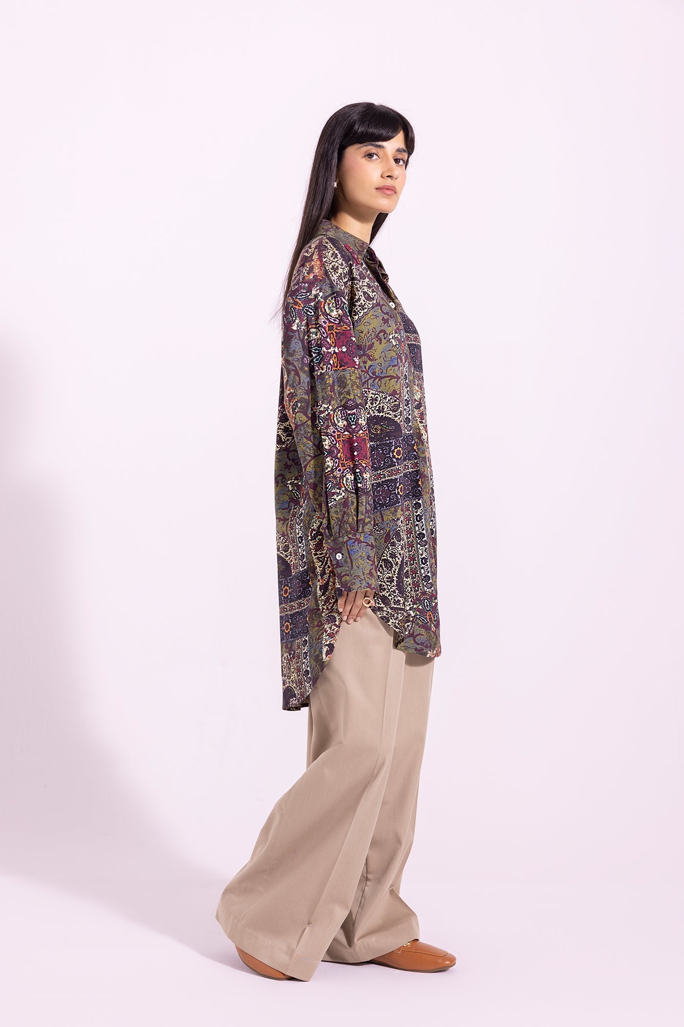 Ethnic - PRINTED SHIRT (E1263/108/128)