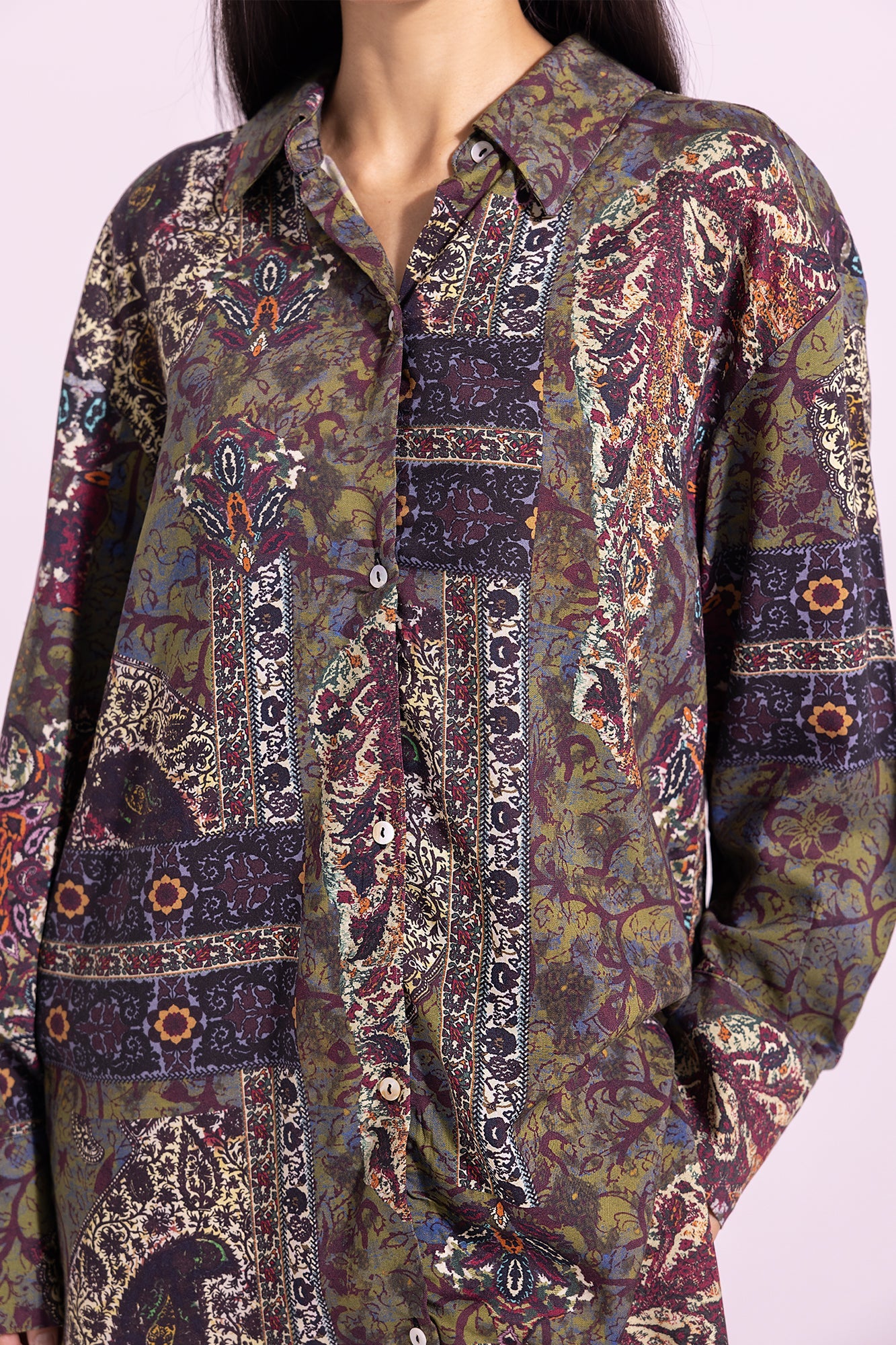 Ethnic - PRINTED SHIRT (E1263/108/128)