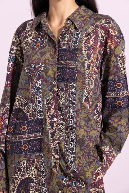 Ethnic - PRINTED SHIRT (E1263/108/128)