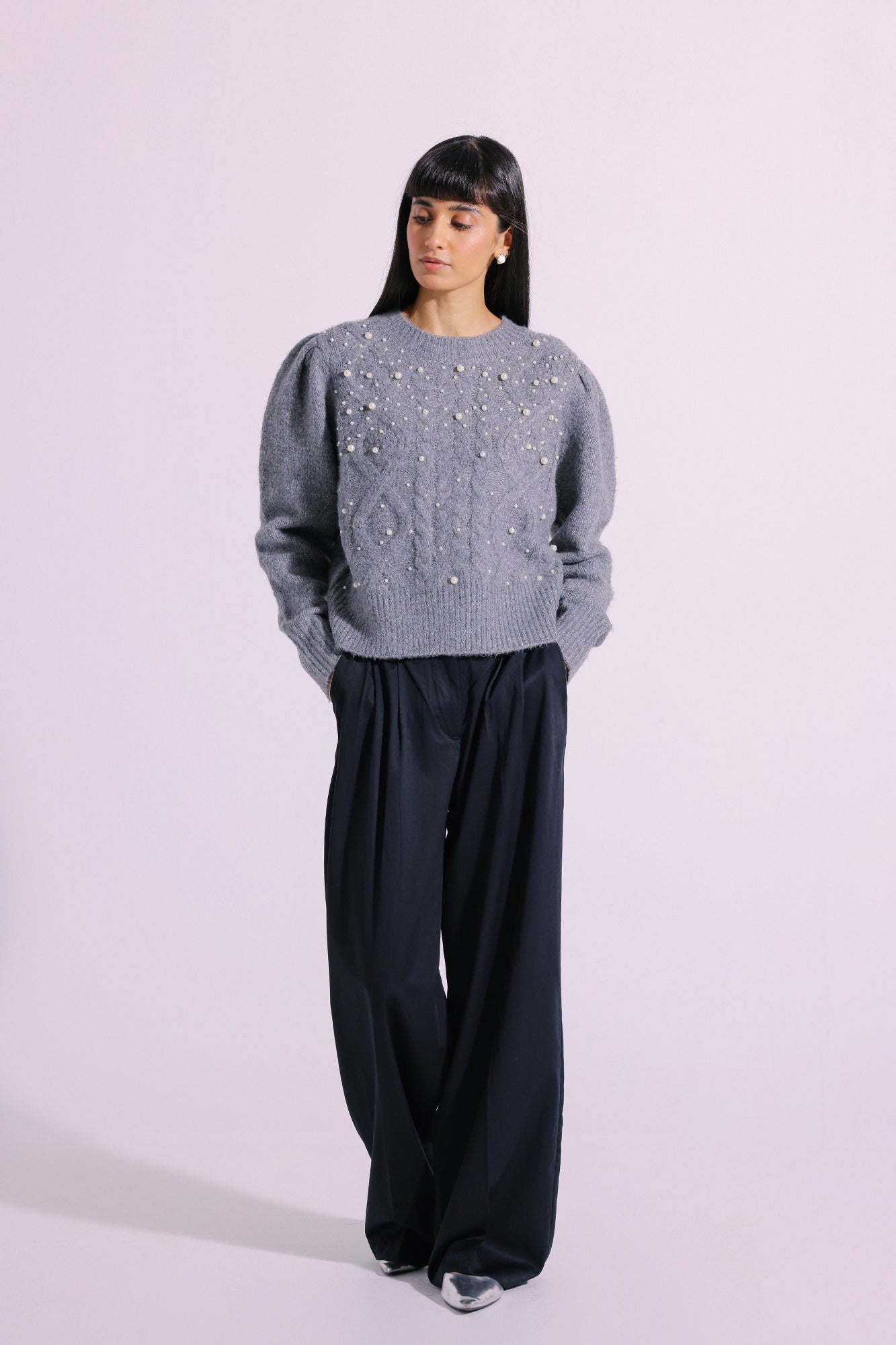 Ethnic - EMBELLISHED SWEATER (E1268/108/910)