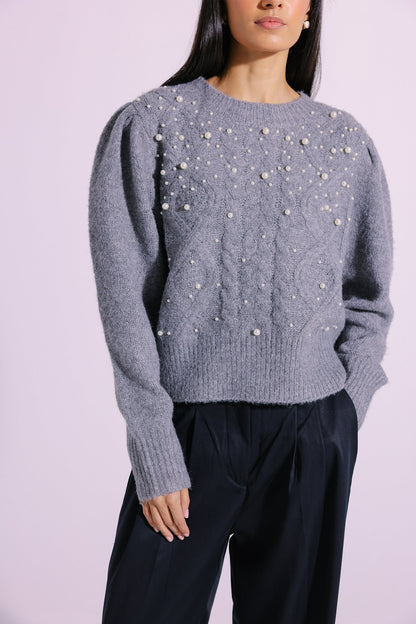 Ethnic - EMBELLISHED SWEATER (E1268/108/910)