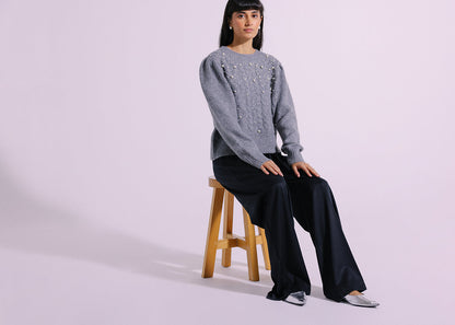 Ethnic - EMBELLISHED SWEATER (E1268/108/910)