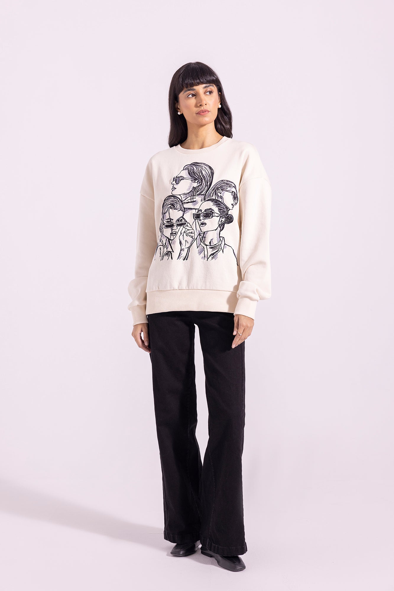Ethnic - EMBROIDERED SWEATSHIRT (E1289/108/002)