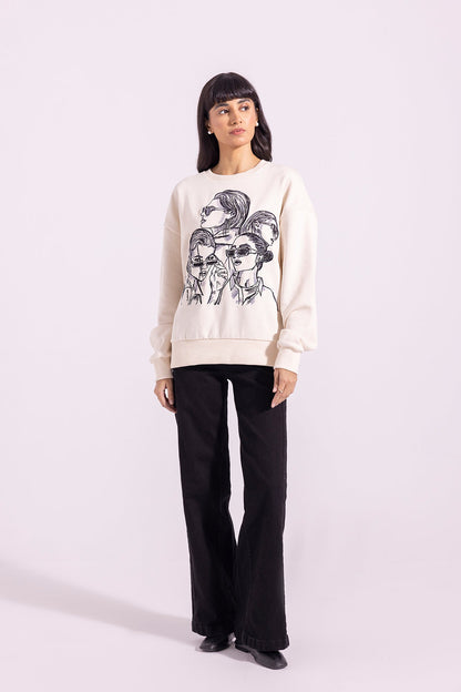 Ethnic - EMBROIDERED SWEATSHIRT (E1289/108/002)