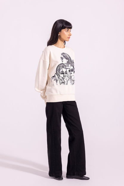 Ethnic - EMBROIDERED SWEATSHIRT (E1289/108/002)