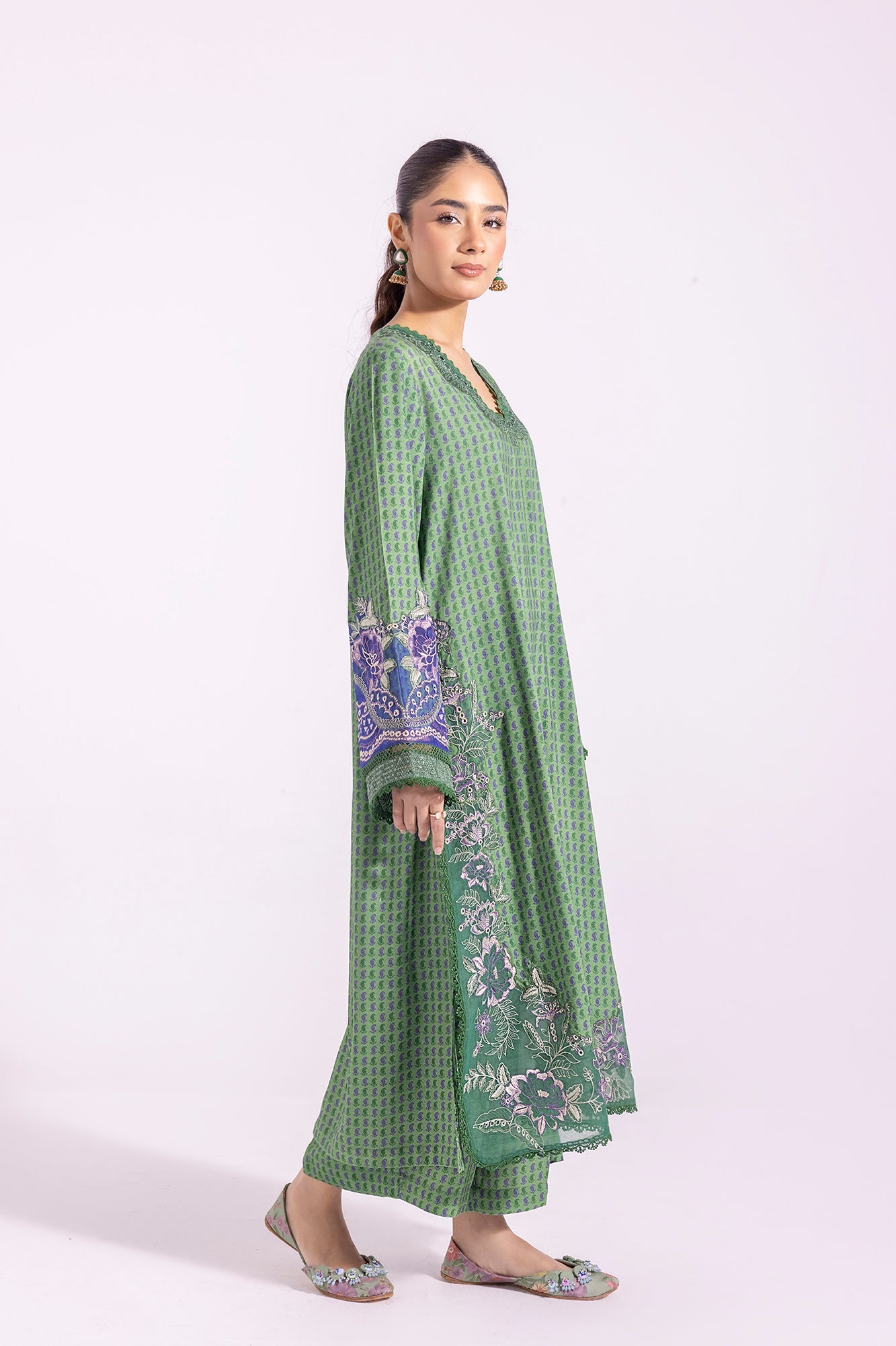 Ethnic - EMBROIDERED SUIT (E1710/103/708)