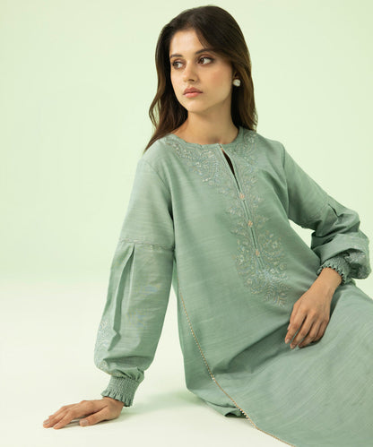Sapphire - 2 Piece - Embroidered Cambric  Suit