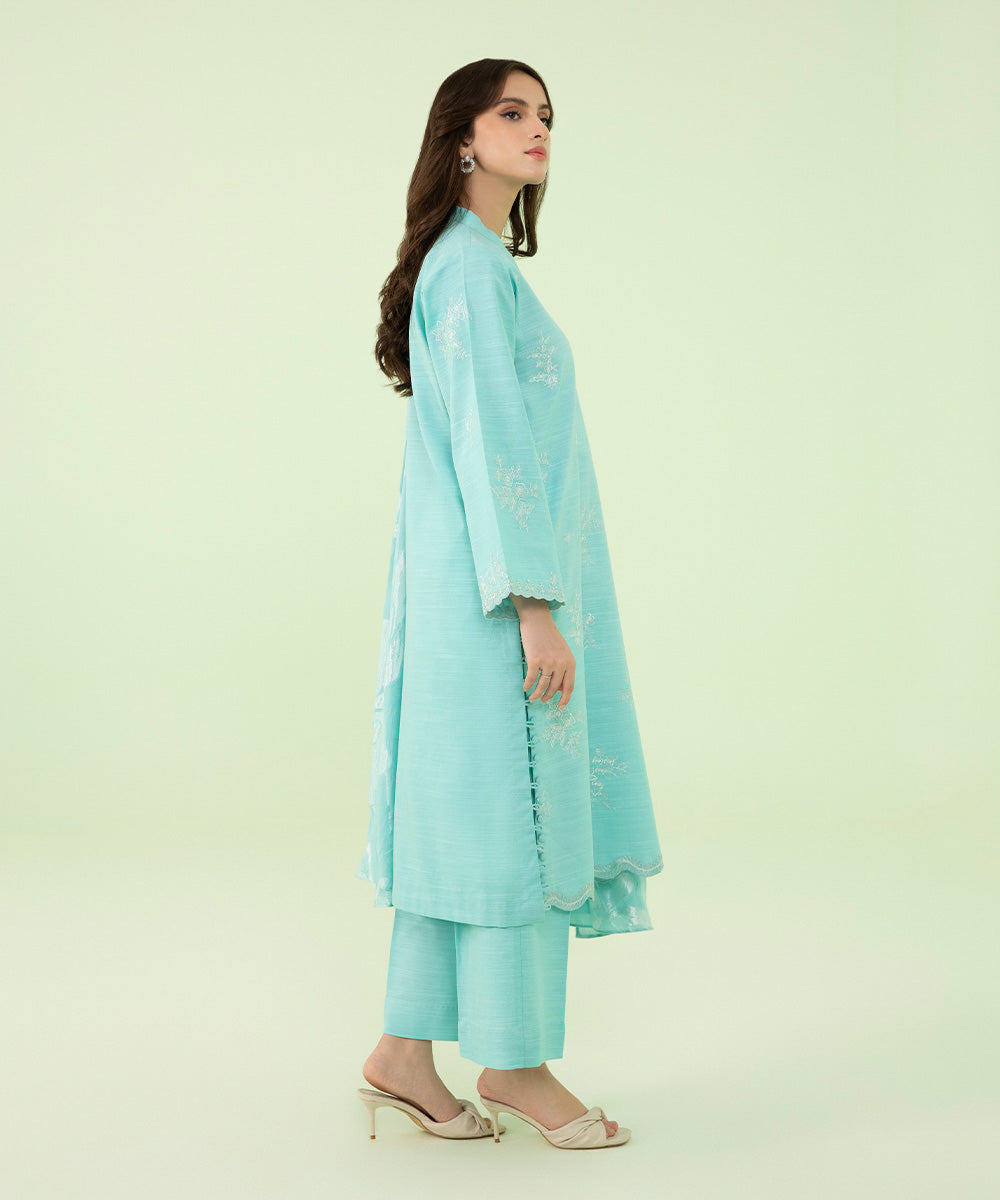 Sapphire - 3 Piece - Embroidered Light Khaddar Suit