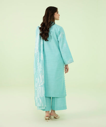 Sapphire - 3 Piece - Embroidered Light Khaddar Suit