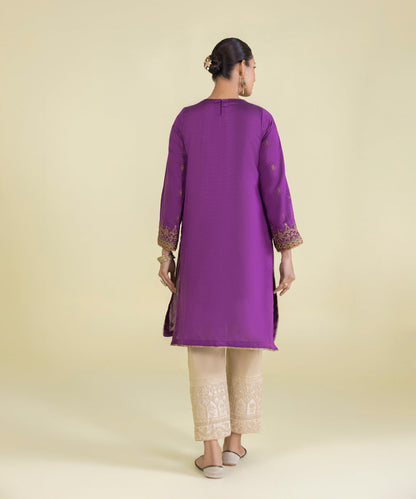 Embroidered Cotton Net Shirt