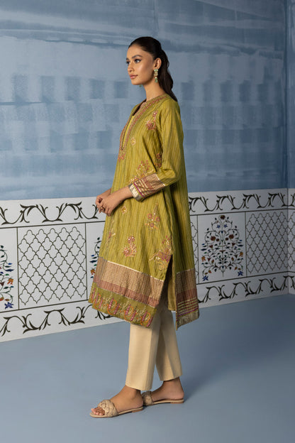 Sapphire - Embroidered Yarn Dyed Shirt