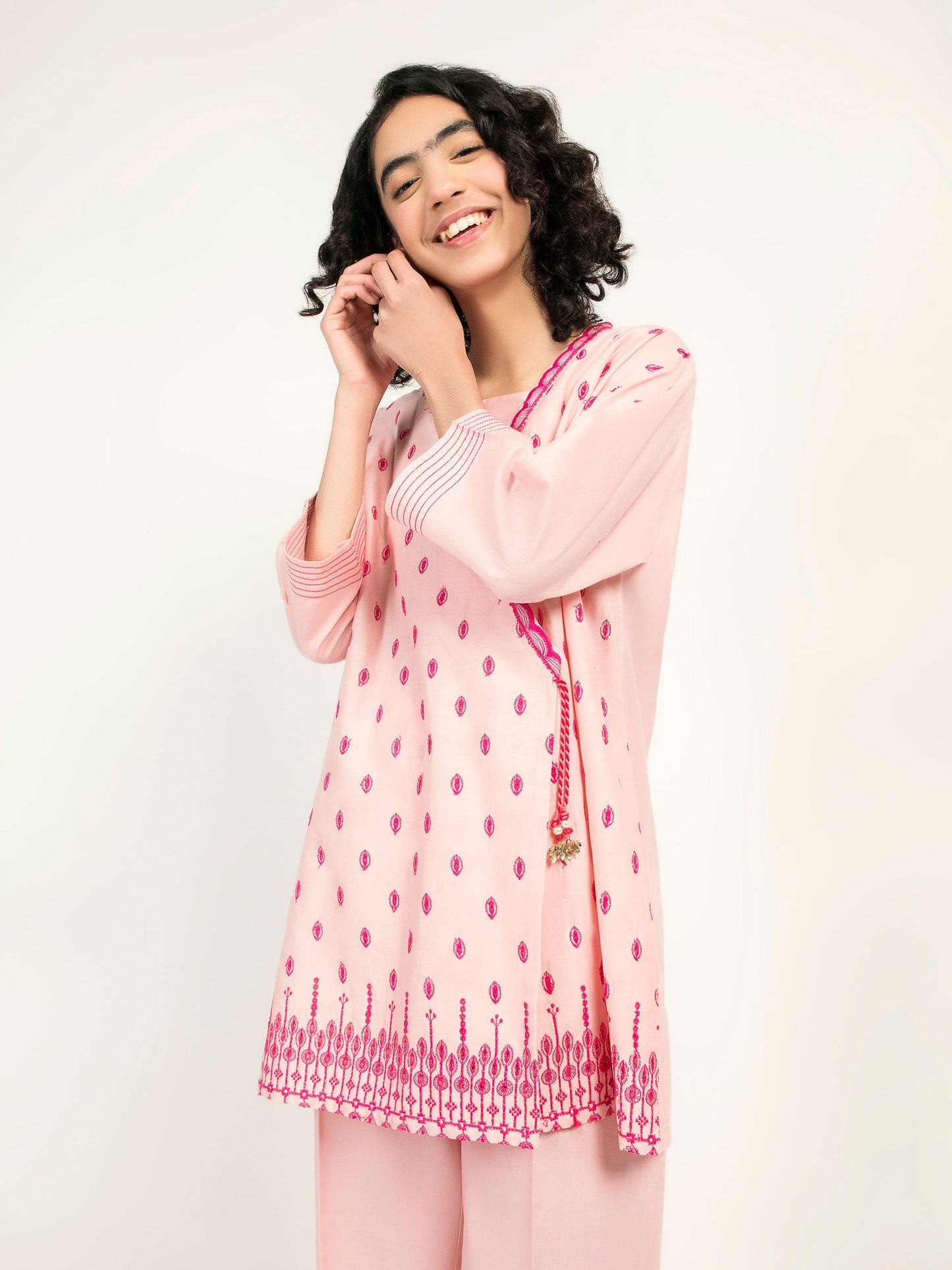 Embroidered Winter Cotton Suit