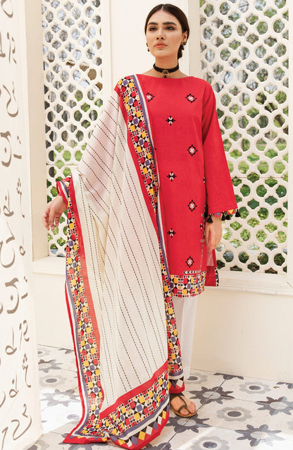 Orient - Unstitched 2 Piece Embroidered Jacquard Shirt Dupatta