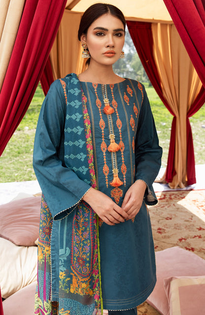 Orient - Unstitched 3 Piece Embroidered Jacquard Suit