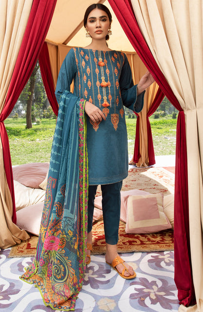 Orient - Unstitched 3 Piece Embroidered Jacquard Suit