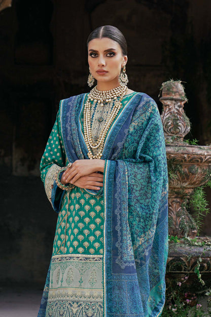 3 Pc Embroidered Lawn Suit With Poly Lawn Dupatta