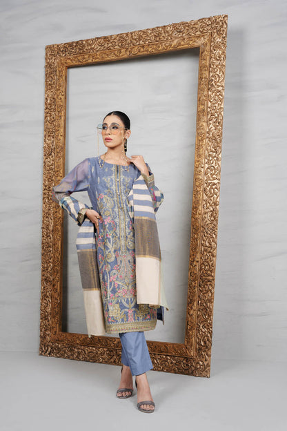 3 Pc Cotton Net Outfit