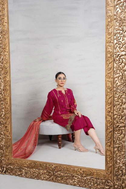 3 Pc Jacquard Outfit