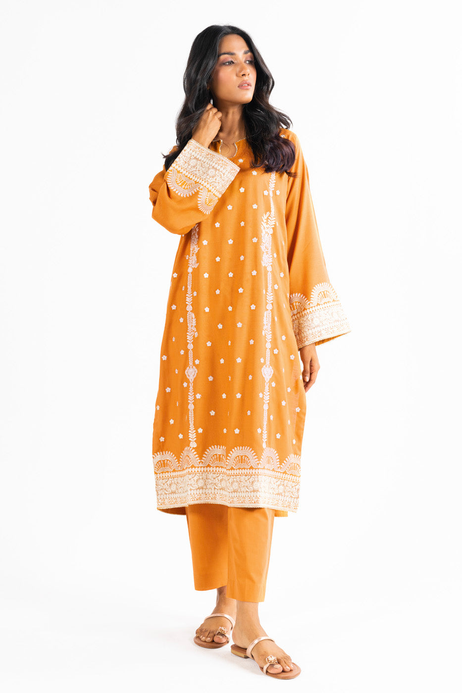 Dyed Raw Silk Kurti