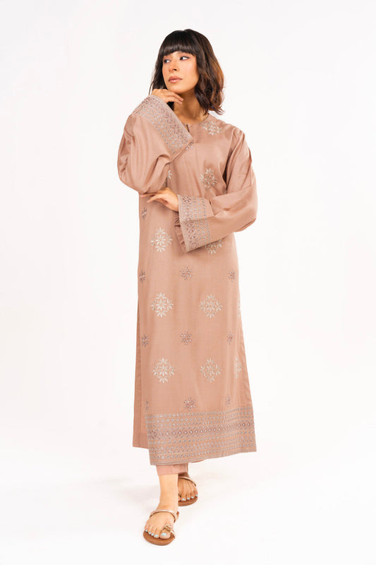 2 Pc Embroidered Raw Silk Outfit