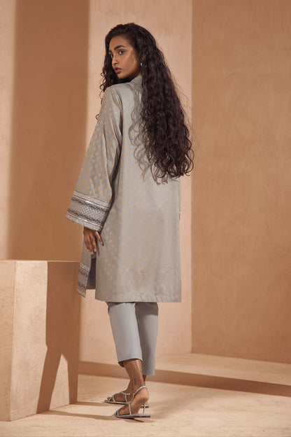 Printed Raw Silk Kurti