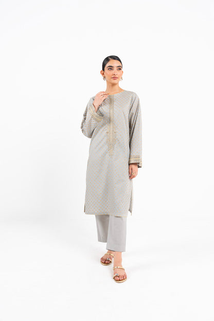 Printed Embroidered Cotton Silk Kurti