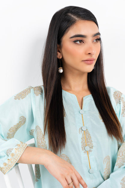 Embroidered Cotton Silk Kurti