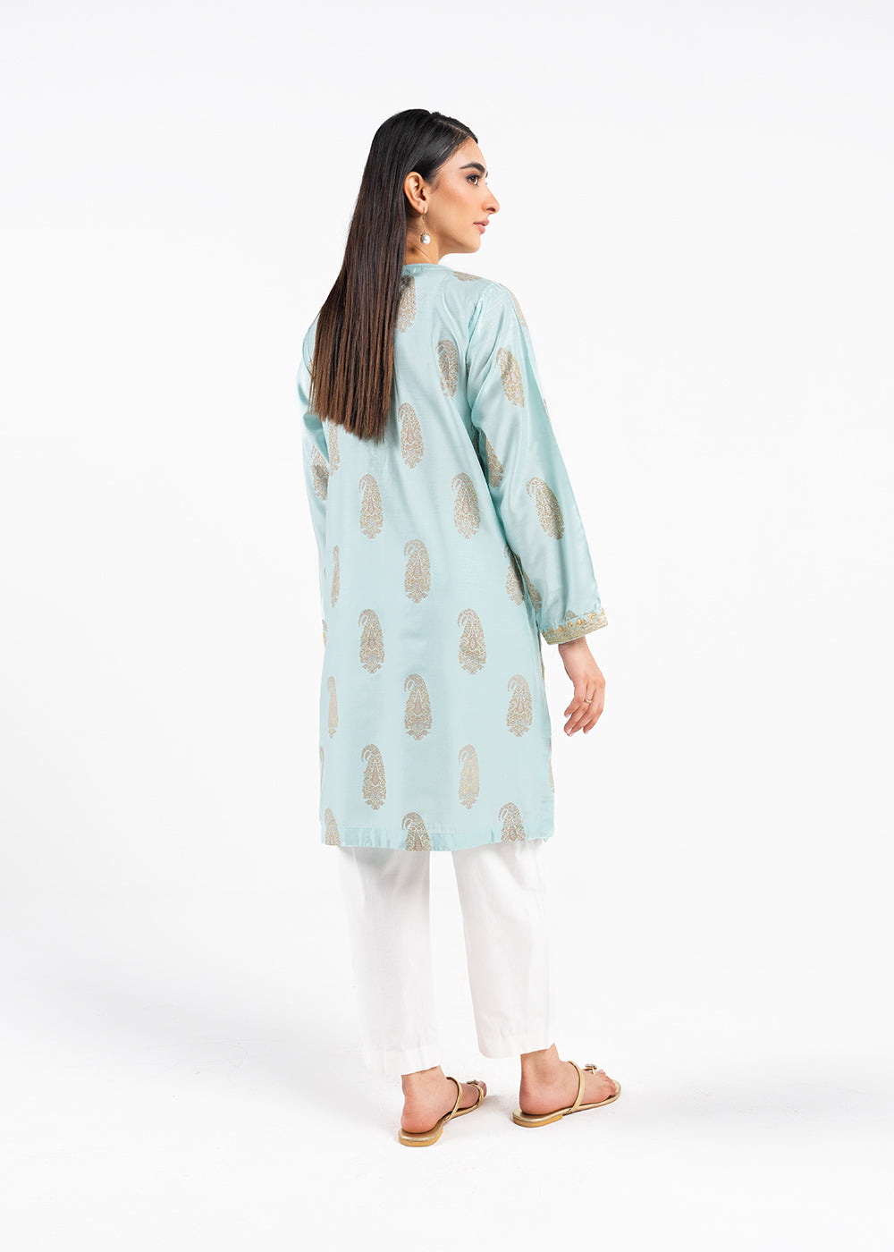 Embroidered Cotton Silk Kurti