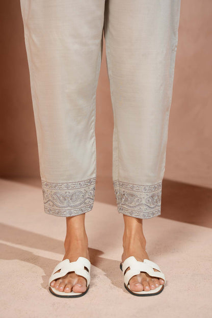 Raw Silk Trouser