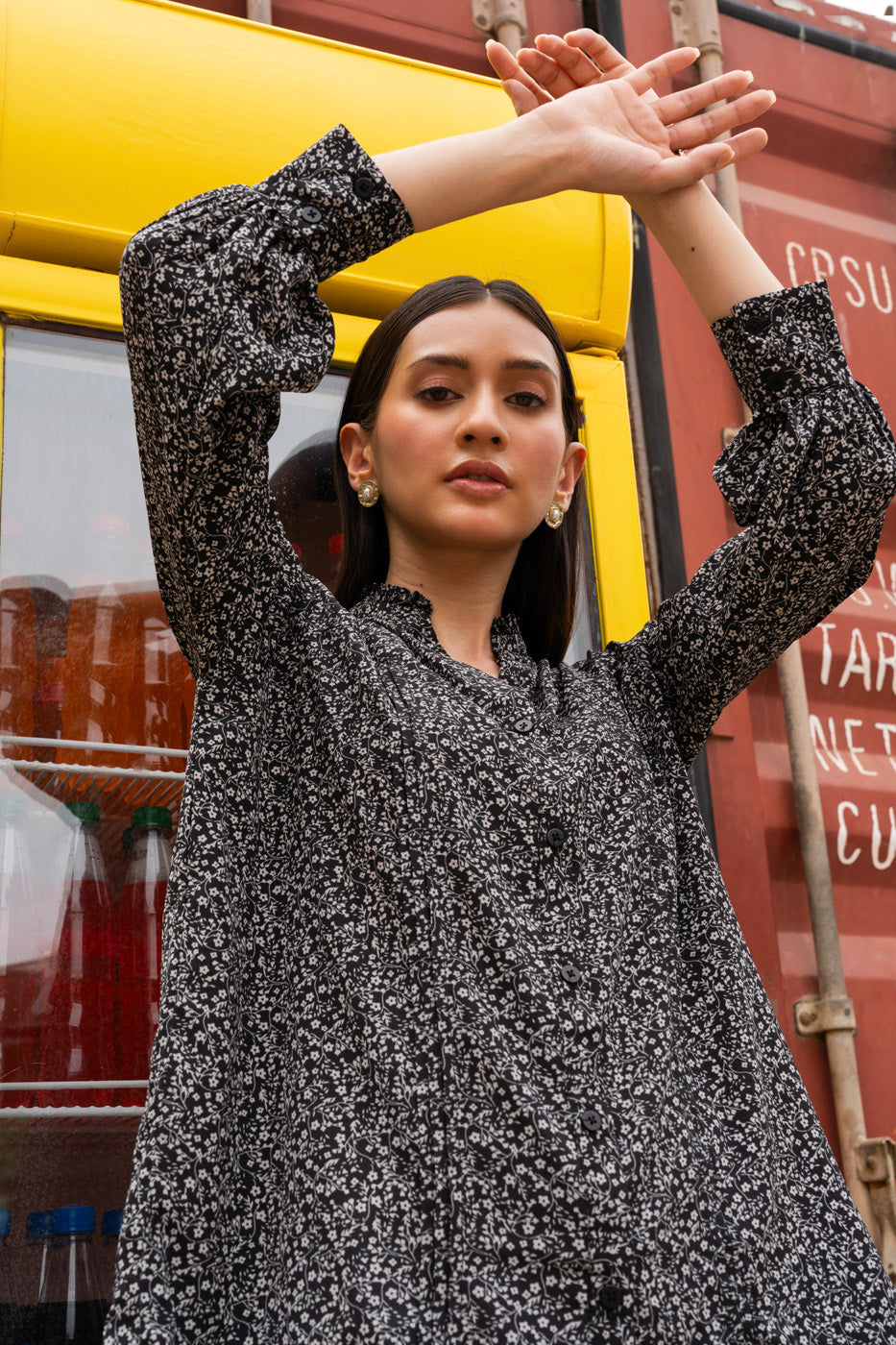 Printed Georgette Shirt