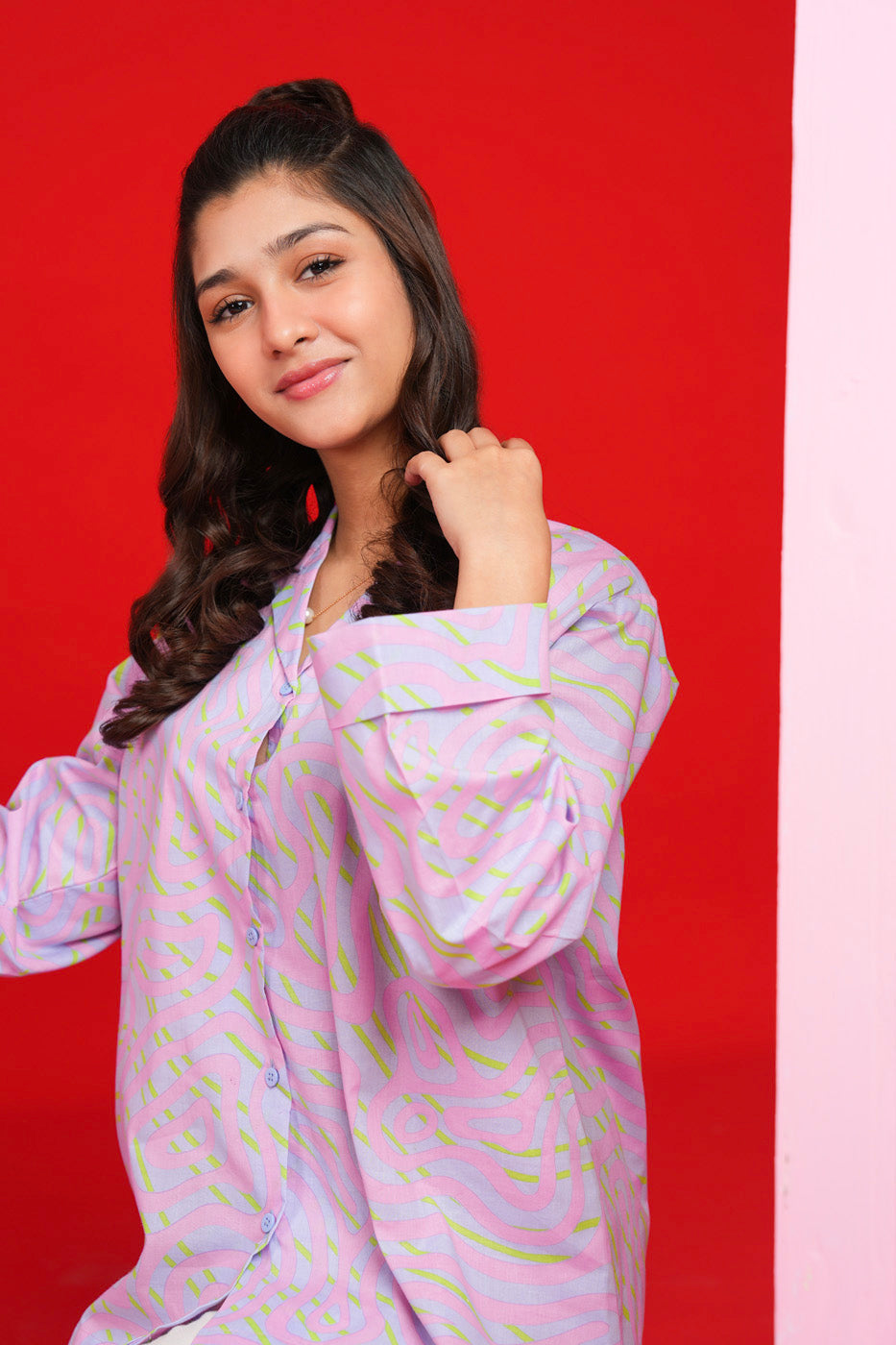 Printed Cambric Shirt