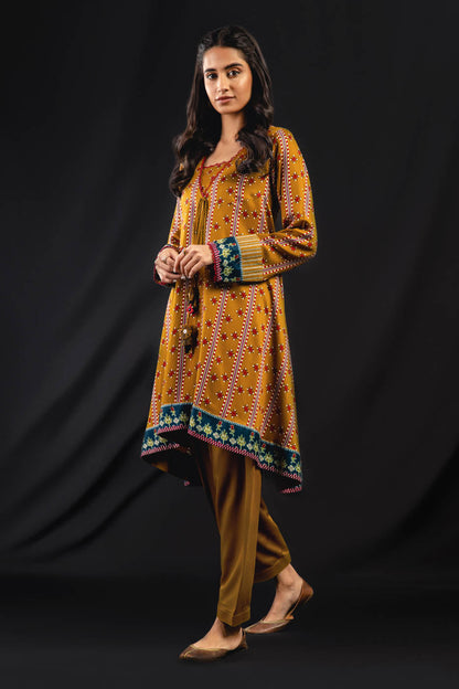 2 Pc Printed Twill Viscose Suit With Viscose Trouser