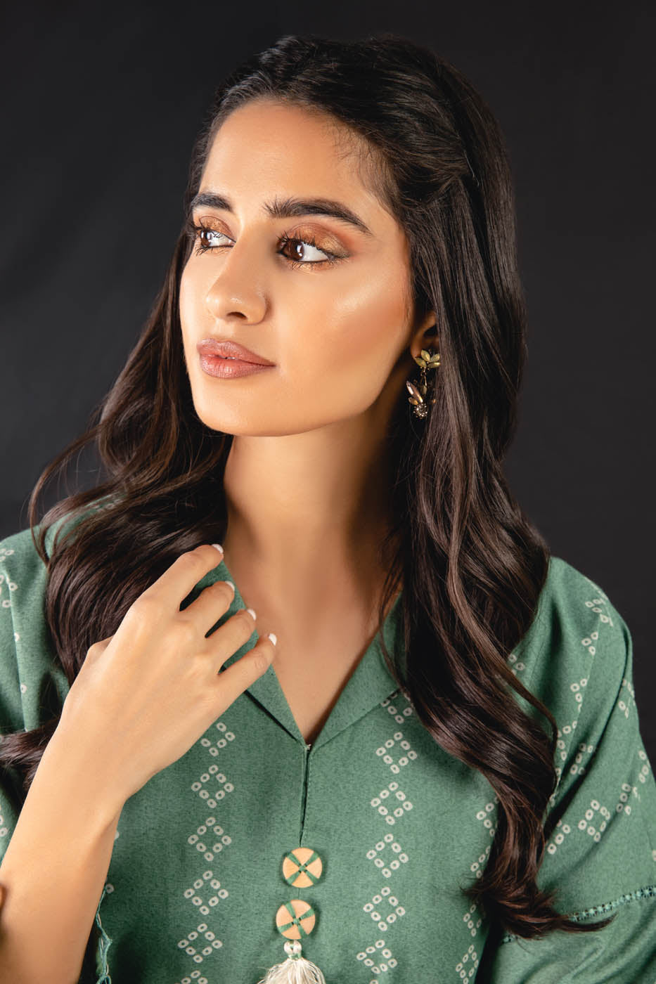 2 Pc Printed Karandi Suit With Karandi Trouser