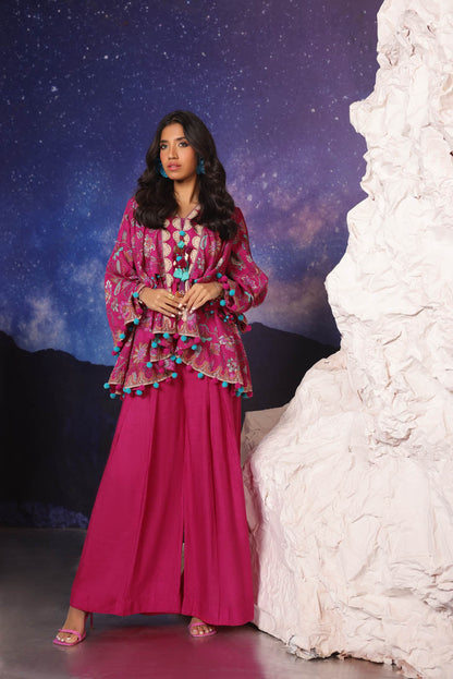 2 Pc Printed Khaddar Suit With Khaddar Trouser