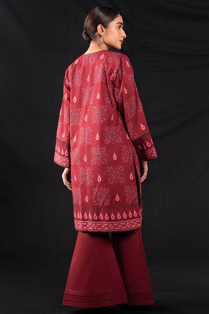 2 Pc Printed Cambric Suit With Cambric Trouser