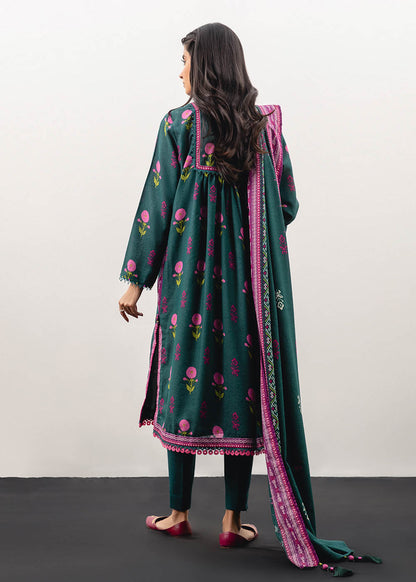 2 Pc Printed Karandi Suit With Karandi Dupatta