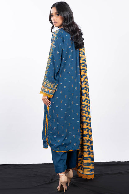 2 Pc Printed Viscose Suit With Viscose Dupatta