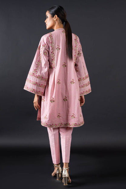 Embroidered Thick Cambric Shirt Fabric (Sold By Per Meter)