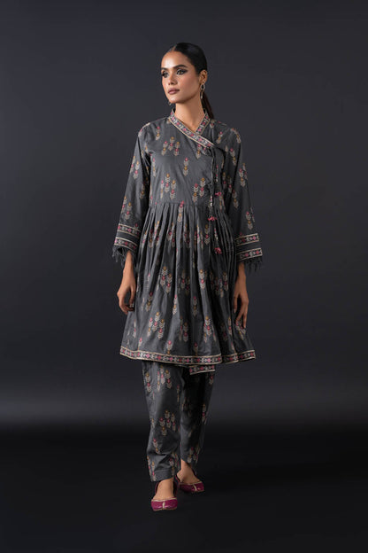 Embroidered Two-Way Slub Shirt Fabric (Sold By Per Meter)