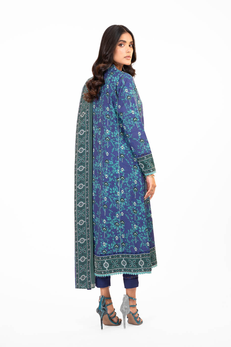 2 Pc Printed Lawn Suit With Lawn Dupatta