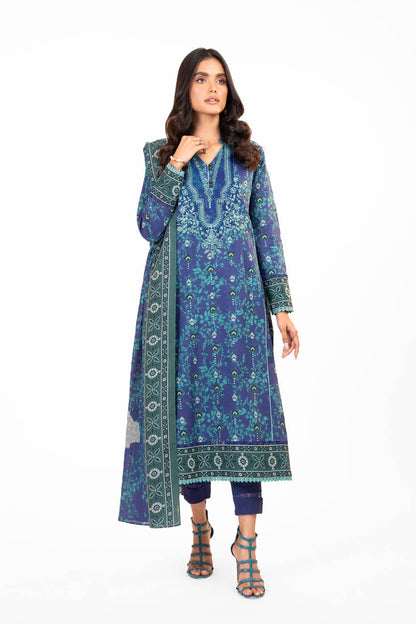 2 Pc Printed Lawn Suit With Lawn Dupatta