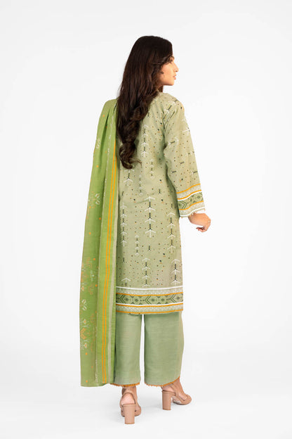 2 Pc Printed Lawn Suit With Lawn Dupatta