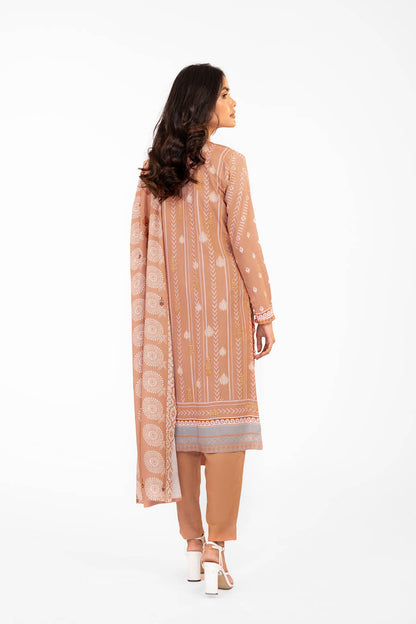 2 Pc Printed Lawn Suit With Lawn Dupatta