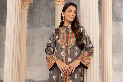 Nishat Linen - Printed Embroidered Fustaan - FW23-06