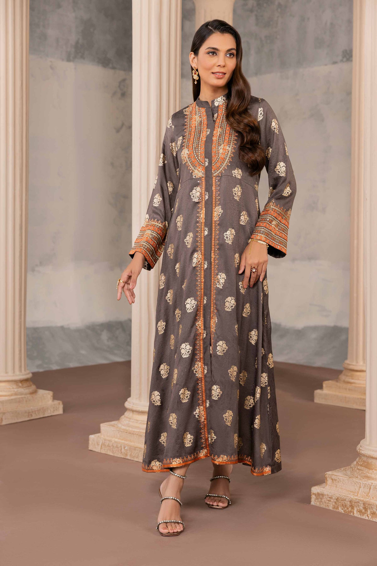 Nishat Linen - Printed Embroidered Fustaan - FW23-06