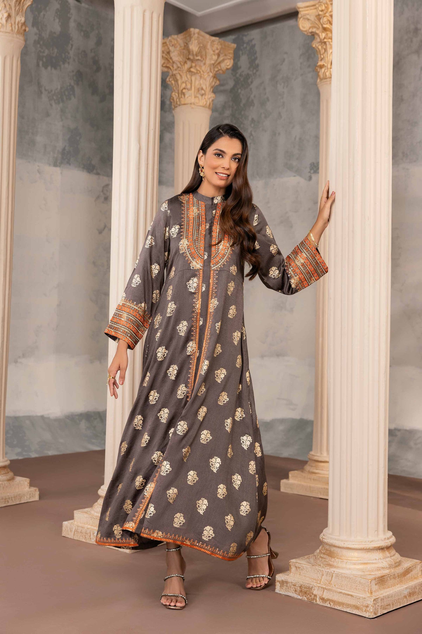 Nishat Linen - Printed Embroidered Fustaan - FW23-06