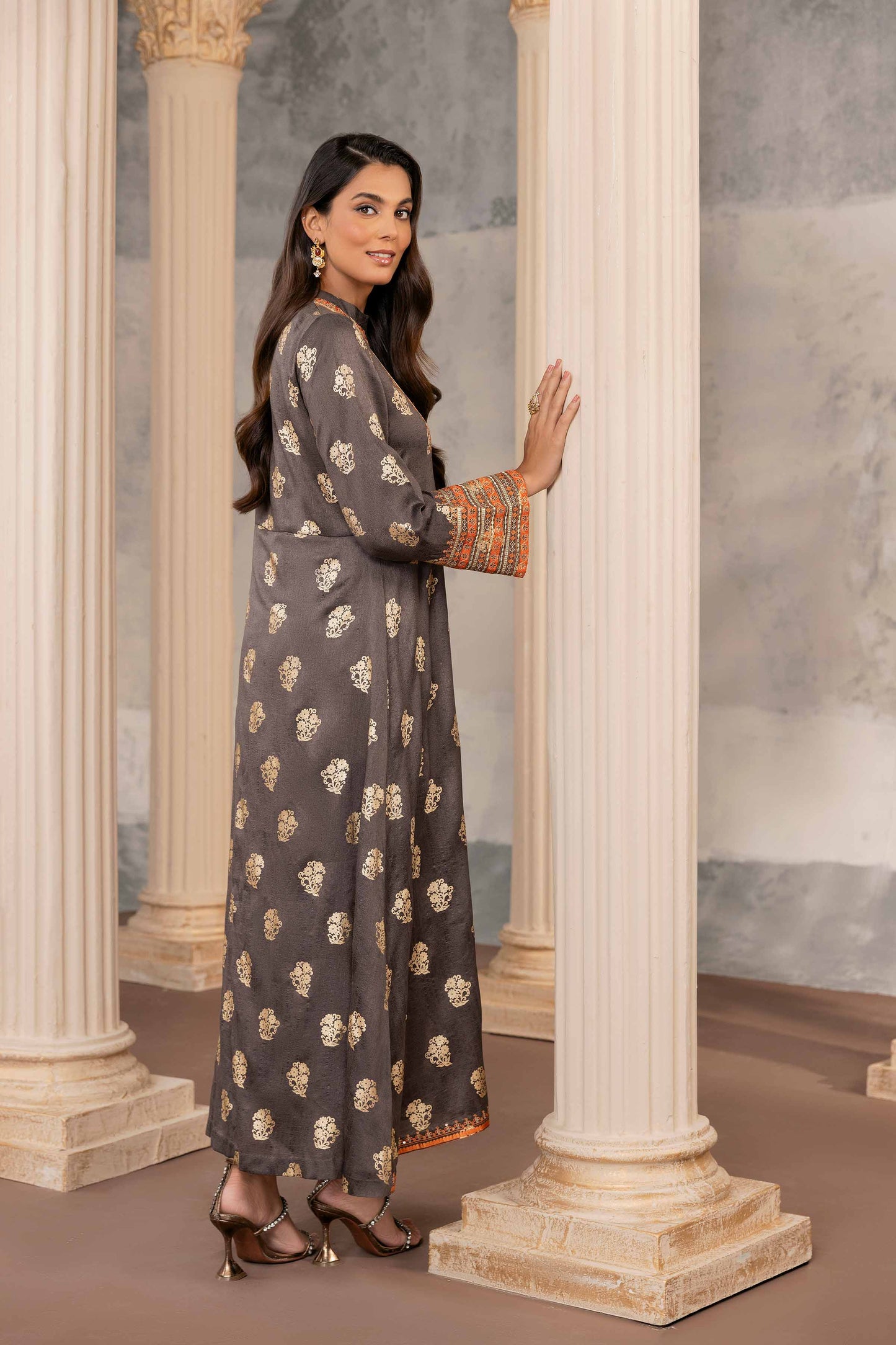 Nishat Linen - Printed Embroidered Fustaan - FW23-06