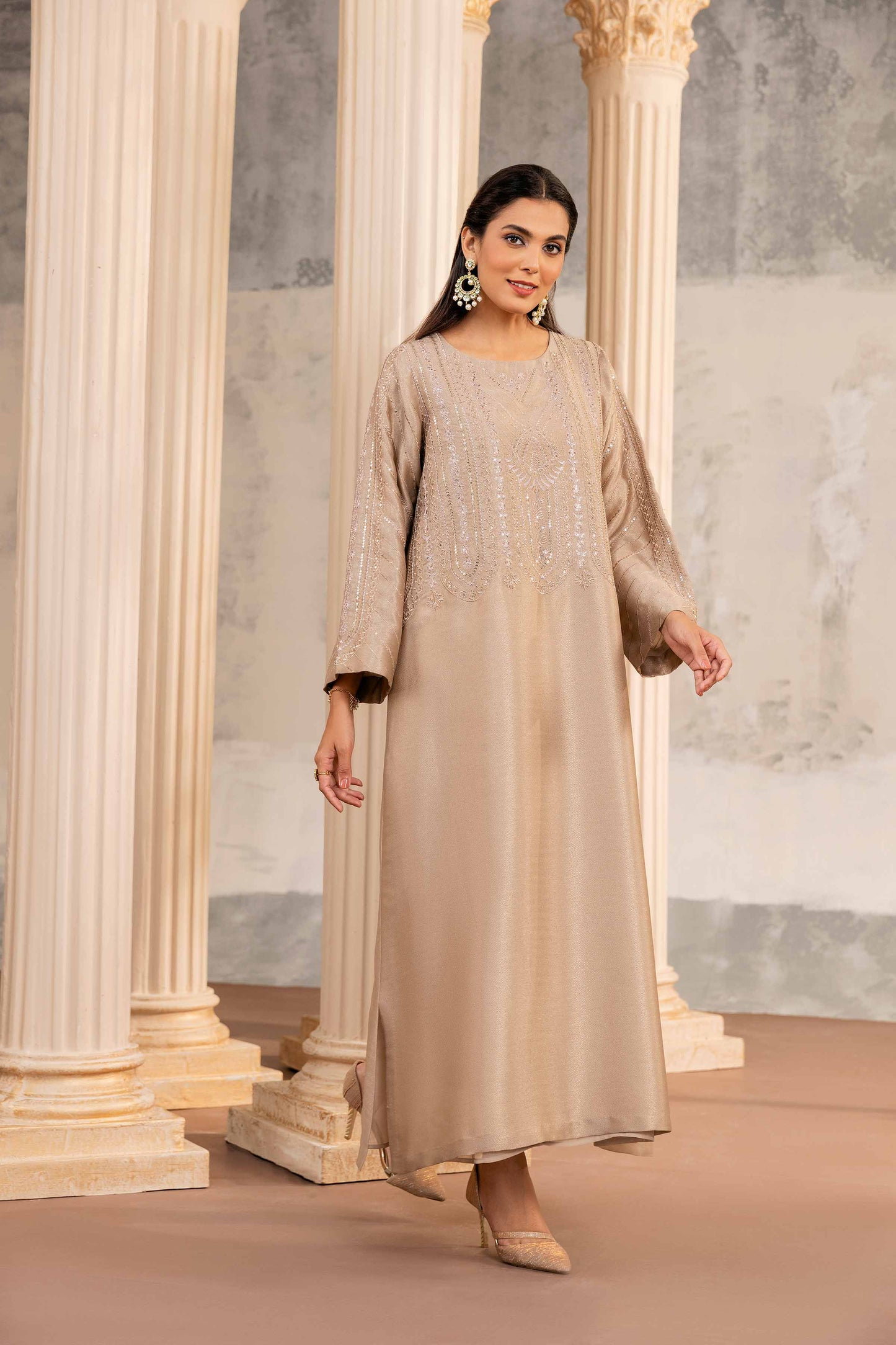 Nishat Linen - Embroidered Fustaan - FW23-08