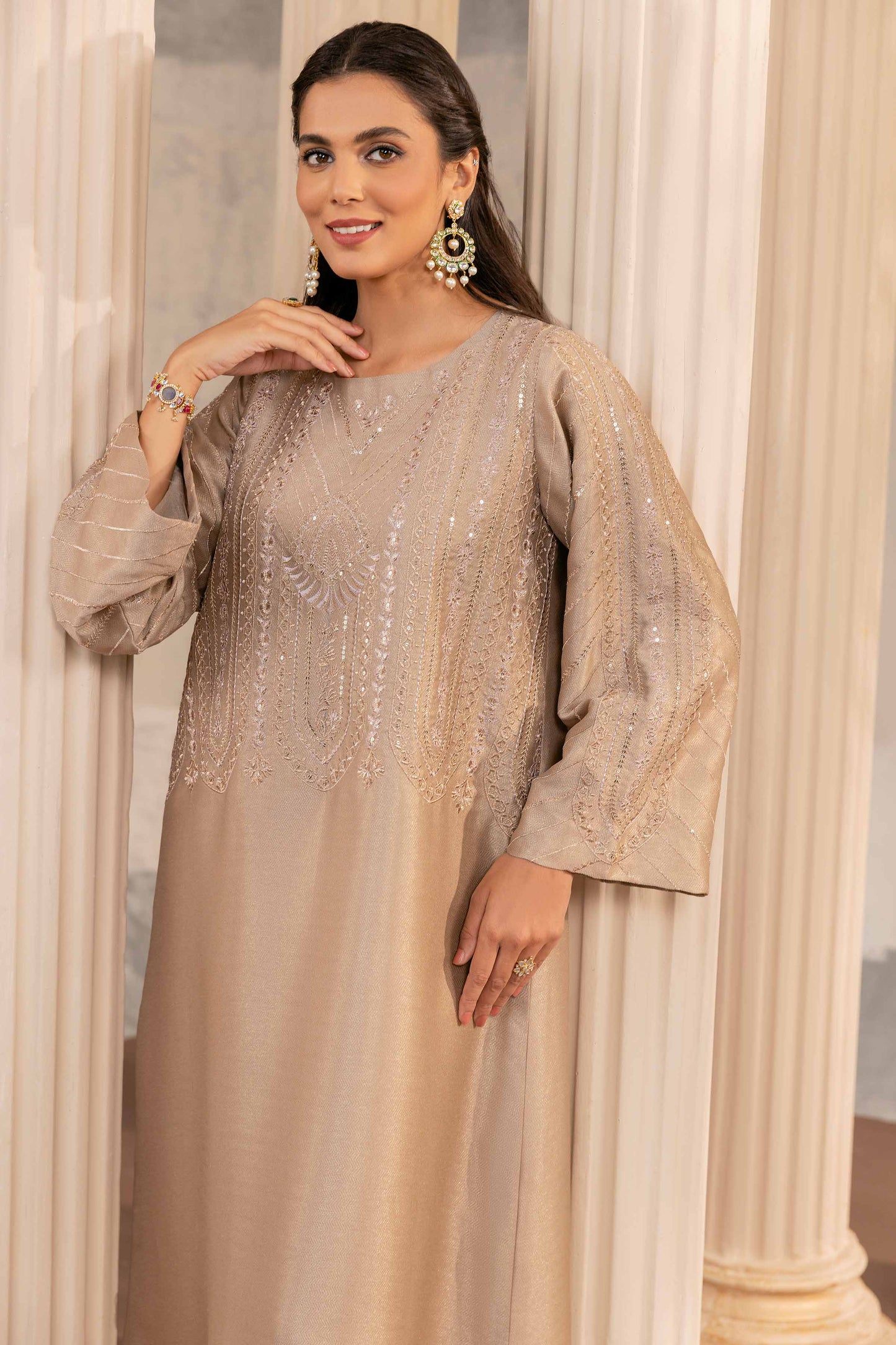 Nishat Linen - Embroidered Fustaan - FW23-08